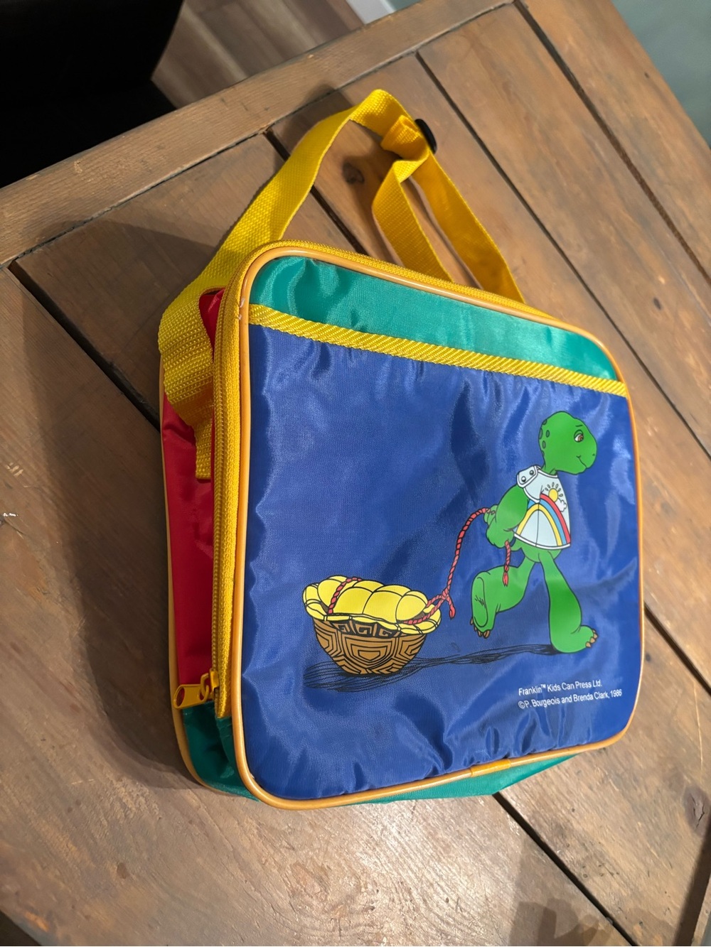 Vintage Lunch Bag Franklin Turtle 1986 Kids